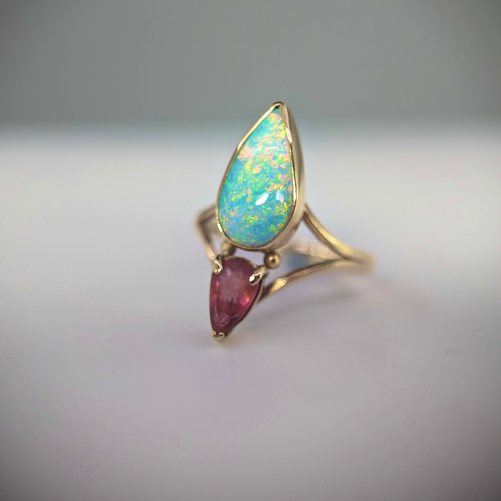 unusual one of a king opal ring